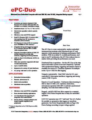 epc-duo datasheet