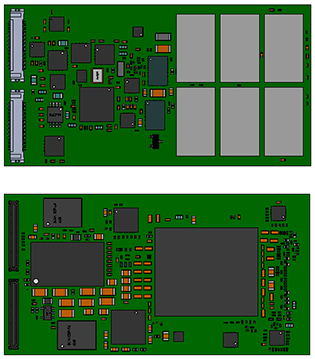 2 miniaturized cards